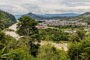 Peru 'nun Tingo Maria kasabası manzarası