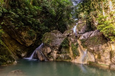 Catarata Santa Carmen Şelalesi Tingo Maria, Peru yakınlarında