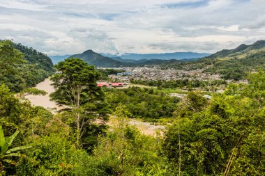 Peru 'nun Tingo Maria kasabası manzarası