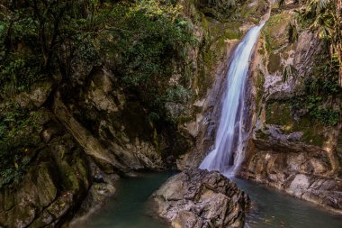 Catarata Santa Carmen Şelalesi Tingo Maria, Peru yakınlarında