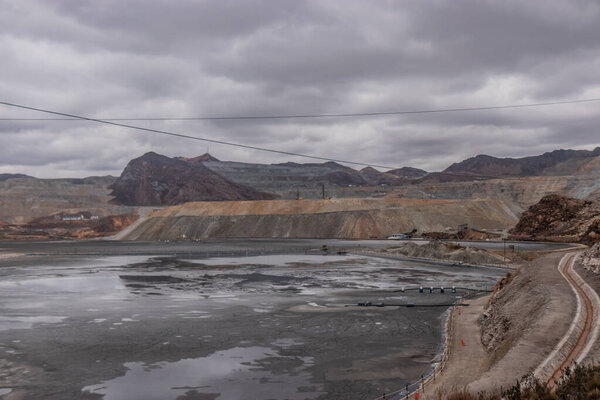 Morococha silver mine in Peru