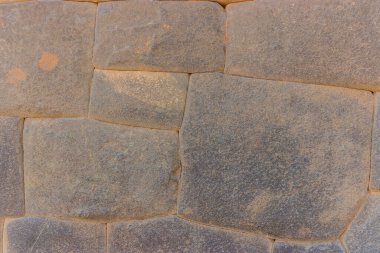 Mükemmel İnka taş işçiliği Incas, Peru 'daki kutsal vadide Ollantaytambo kalıntıları.