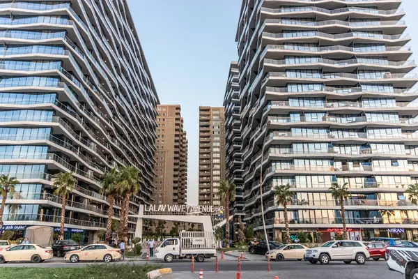 ERBIL, IRAQ - 8 Ekim 2022: Wavey Avenue Kuleleri, Erbil (Hawler), Irak Kürdistan Bölgesi