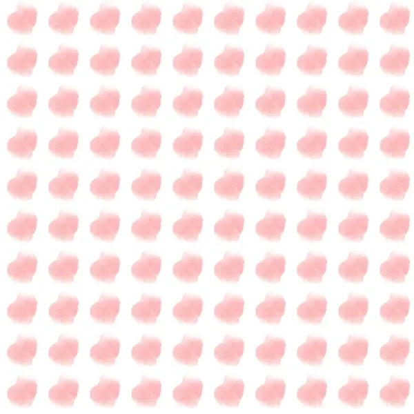 Pink Círculo Polka Dot Fundo Branco Por Pintura Cores — Fotografia de Stock