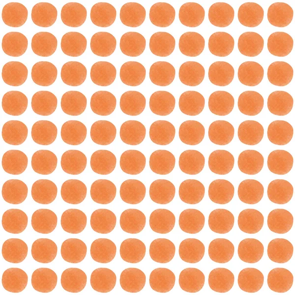 Pomarańczowy Okrąg Polka Kropka Białym Tle Przez Malowanie Kredą Kolor — Zdjęcie stockowe