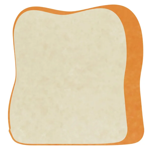 Ritning Bröd Isolerad Vit Bakgrund För Användning Som Illustration Mat — Stockfoto