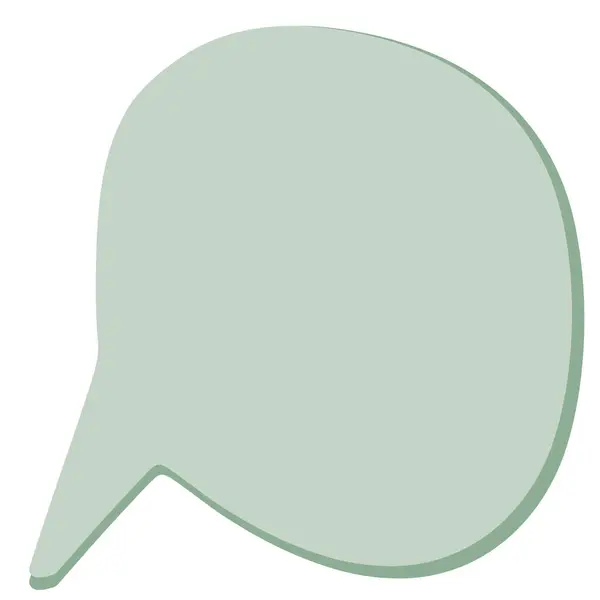 イラスト テキスト 漫画のコンセプトとして使用するための白い背景に隔離された緑のスピーチバブル — ストック写真