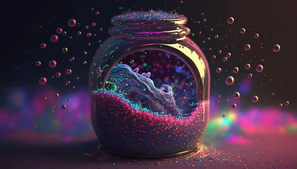 Glitter smile liquid. Super Realistic. Use in your projects. Background