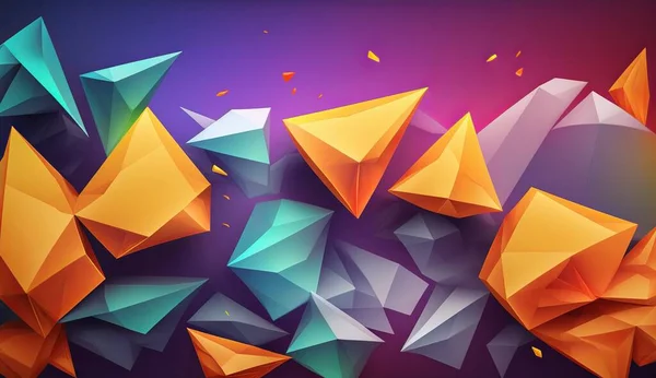 Low Poly creative Background. Using your project Design