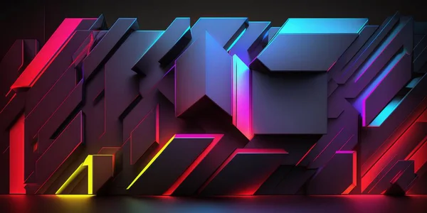 Modern Light Neon Background. Trend Colorful design element for banners, backgrounds, wallpapers, posters and covers. Using your project UI UX Design