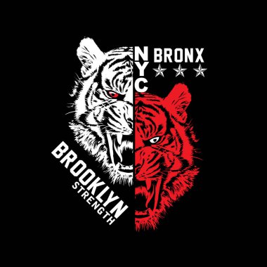 Brooklyn, Brooklyn, New York, Brooklyn, Brooklyn, New York, New York, New York, Brooklyn 'in vektör seti. Tişört için dizayn, yazdırma,