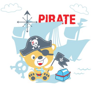 Ayı ile korsan çizgi filmi