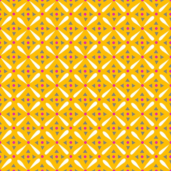 三角形 小さなディジーベクトルシームレスパターン — ストックベクタ