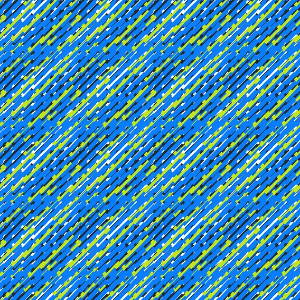 Geometric Diagonal Stripes Vector Seamless Pattern Sportswear Activewear Bright Blue — Stock Vector