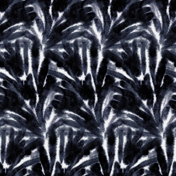 Abstracte Aquarel Zwart Wit Naadloze Textuur Met Inktstromen Vlekken Voor — Stockfoto