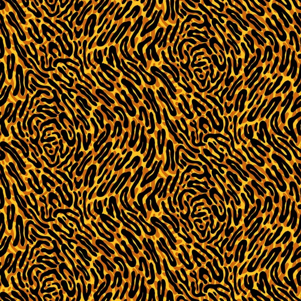 Gold Glamour Safari Seamless Vector Pattern Cheetah Spots Yellow Background — Stock Vector