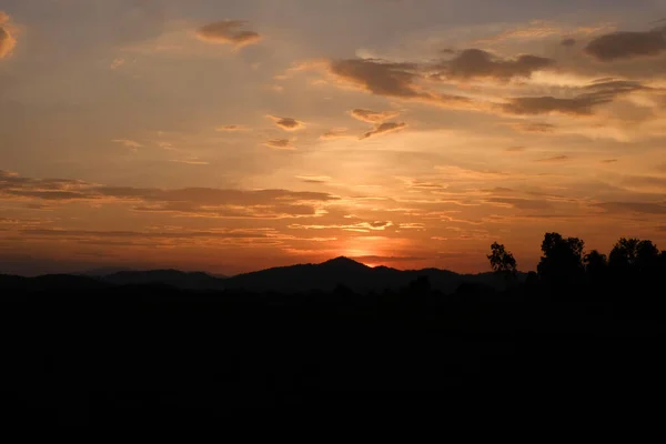 stock image sunset in mountains background nature