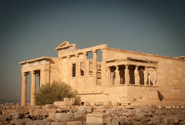 Yunanca akropolis ve partenon.
