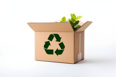 Karton kutu simgesi. Üretken yapay zeka kavramı