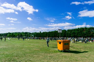 Wimbledon için kuyruğa girip kamp yapmak. Londra, Birleşik Krallık, 6 Temmuz 2024. Yüksek kalite fotoğraf