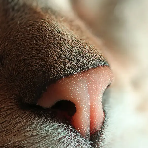 macro shot of a cat nose with lots of details, super closeup