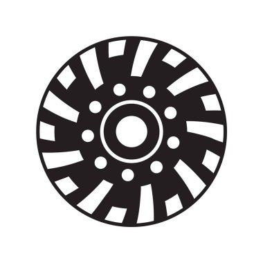 Öğütücü disk. Yüzeyleri işlemek ve düzleştirmek için elmas öğütücü bardak tekerleği aracı. vektör illüstrasyonu