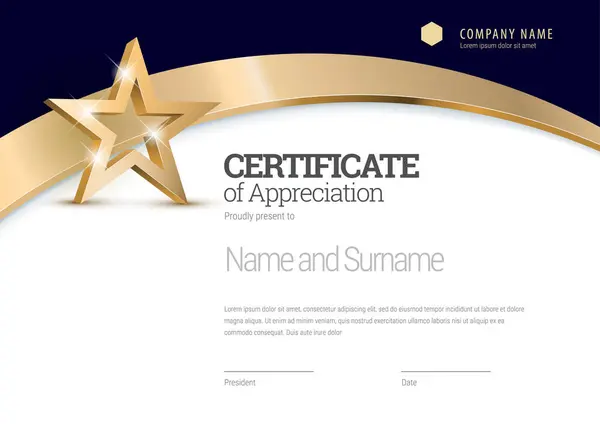Certificate Template Diploma Modern Design Gift Certificate Vector Illustration Royalty Free Stock Vectors