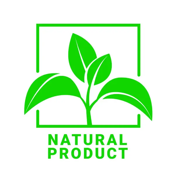Signo Natural Del Producto Símbolo Del Sello Ilustración Vectorial Ilustración de stock