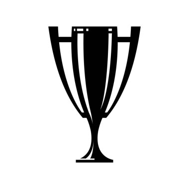 Kazanan kupa. Ganimet çizgisi simgesi. Sembol ya da amblem. vektör illüstrasyonu