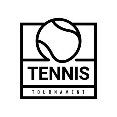 Tenis topu ikonları. Sembol ya da amblem. Vektör illüstrasyonu.
