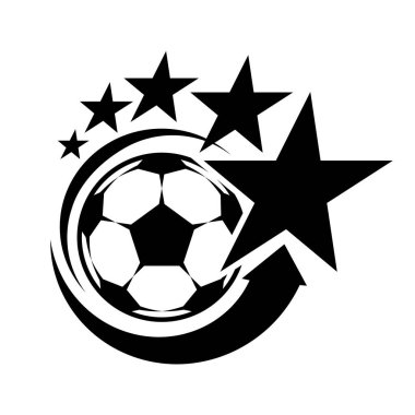 Futbol futbol turnuvası simgeleri. Sembol ya da amblem. vektör illüstrasyonu