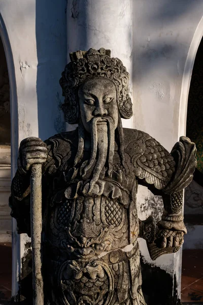 Esculturas Estuque Estilo Chinês Torno Phra Pathom Chedi Maior Mais — Fotografia de Stock