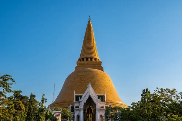Phra Pathom Chedi Tayland Büyük Uzun Pagodası Amphoe Mueang Nakhon — Stok fotoğraf