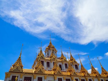 Loha Prasat (metal kale) Wat Ratchanatda Bangkok, Tayland 'daki güzel ünlü yer.