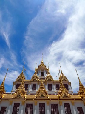 Loha Prasat (metal kale) Wat Ratchanatda Bangkok, Tayland 'daki güzel ünlü yer.