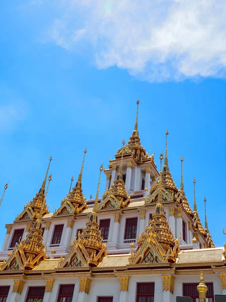 Loha Prasat Metal Kale Wat Ratchanatda Bangkok Tayland Daki Güzel — Stok fotoğraf