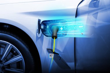 Elektrikli araç EV 'ye şarj gücü veren kablo pompası..