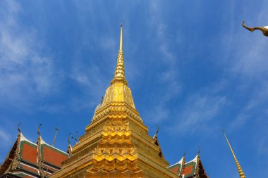 Wat Phra Kaew Büyük Sarayı 'nın içindeki yerler. Bunlar Bangkok, Tayland 'daki ana turistik merkezler..