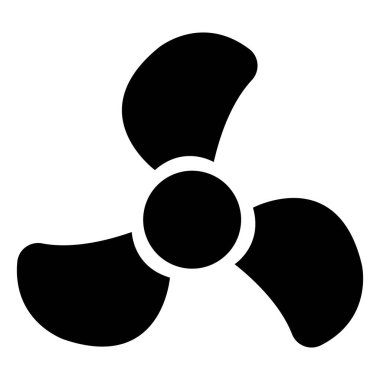 Beyaz arka plan üzerinde fan simge. Vektör çizim.