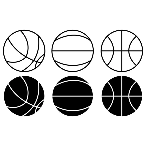 Basketball Icon Vector Web Mobile App Basketball Ball Sign Symbol — Image vectorielle