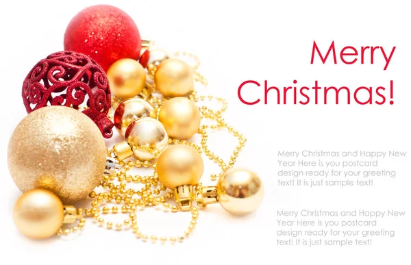 玉と星のクリスマスの装飾 — ストック写真