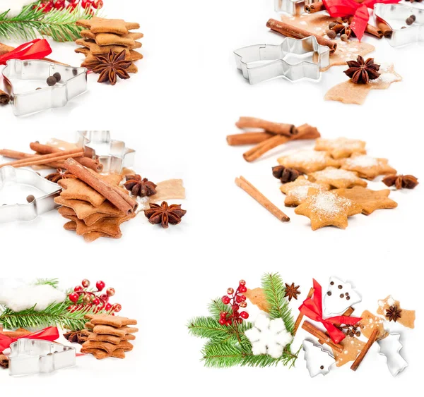 Biscuits Gingembre Noël Aux Épices — Photo