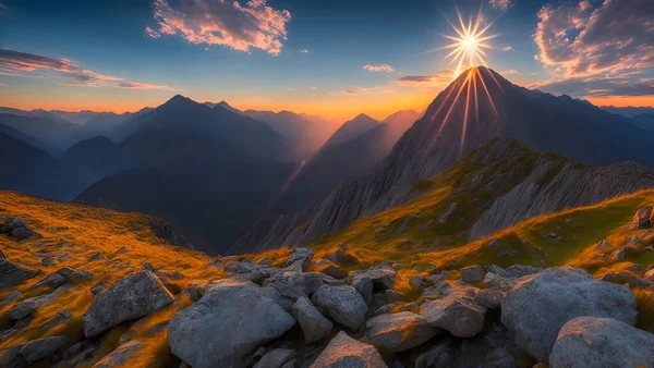 Beautiful Sunset Mountain Background Images HD Pictures and Wallpaper For  Free Download  Pngtree