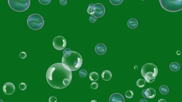 Bubble Green Screen Animeted Abstract Technology Science Engineering Artificialintelligence Seamless — Stock Video