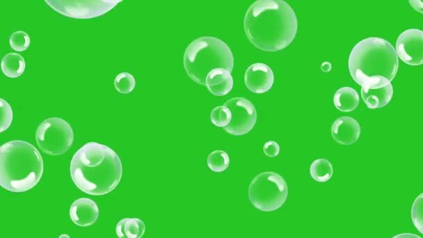 Bubble Green Screen Animeted Abstract Technology Science Engineering Artificialintelligence Seamless — Αρχείο Βίντεο