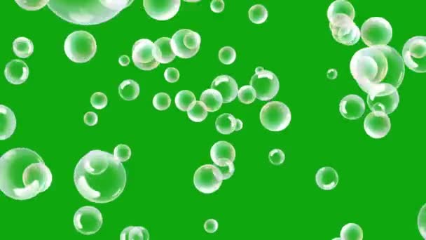 Анимированный Зеленый Пузырь Технология Abstrazeneca Наука Инженерный Искусственный Интеллект Видео — стоковое видео
