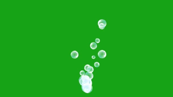 Анимированный Зеленый Пузырь Технология Abstrazeneca Наука Инженерный Искусственный Интеллект Видео — стоковое видео