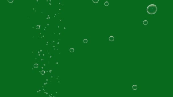 Bubble Animated Green Screen Video Absztrakt Technológia Tudomány Mérnöki Mesterséges — Stock videók