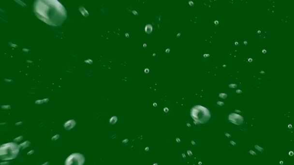Bubble Animeted Green Screen Video Tecnologia Astratta Scienza Ingegneria Intelligenza — Video Stock