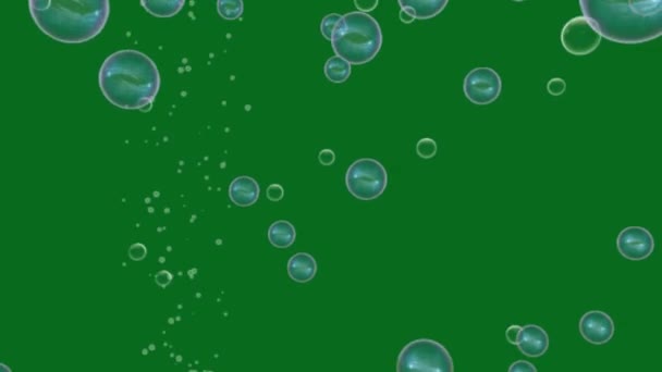 泡泡动画绿色屏幕视频 摘要技术 工程人工智能 无缝圈4K视频 3D动画 超高清晰度 4K视频 — 图库视频影像